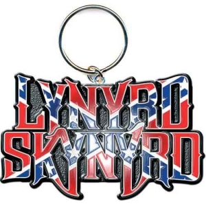 Lynyrd Skynyrd - Keychain: Flag Logo in the group MERCHANDISE / Merch / Pop-Rock at Bengans Skivbutik AB (115739)