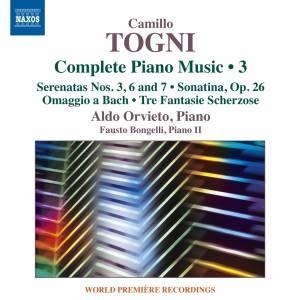 Togni Camillo - Complete Piano Music, Vol. 3 in the group OUR PICKS / Christmas gift tip CD at Bengans Skivbutik AB (1946646)