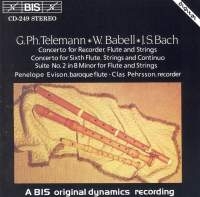 Telemann Georg Philipp - Recorder Fl Conc /Bach in the group OUR PICKS / Christmas gift tip CD at Bengans Skivbutik AB (2006819)