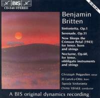 Britten Benjamin - Sinfonietta Op.1 in the group OUR PICKS / Christmas gift tip CD at Bengans Skivbutik AB (2006932)