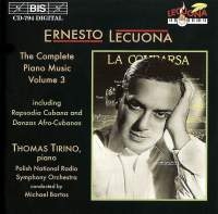 Lecuona Ernesto - Piano Music Vol 3 in the group OUR PICKS / Christmas gift tip CD at Bengans Skivbutik AB (2007145)