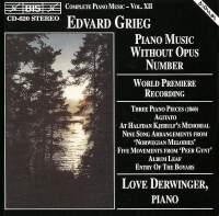 Grieg Edvard - Piano Music Without Op in the group OUR PICKS / Christmas gift tip CD at Bengans Skivbutik AB (2007215)