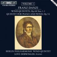 Danzi Franz - Wind Quintets Vol 3 in the group OUR PICKS / Christmas gift tip CD at Bengans Skivbutik AB (2007363)