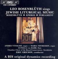 Rosenbluth Leo - Jewish Liturgical Music in the group OUR PICKS / Christmas gift tip CD at Bengans Skivbutik AB (2010164)