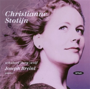 Stotijn Christianne - Schubert/Berg/Wolf - Lieder in the group OUR PICKS / Christmas gift tip CD at Bengans Skivbutik AB (2012063)