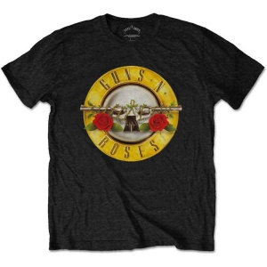 Guns N Roses - Gunsnroses Classic Logo Uni Bl in the group MERCHANDISE / T-shirt / Hårdrock at Bengans Skivbutik AB (2626281r)