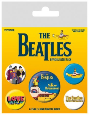 The Beatles - The Beatles (Yellow Submarine) Badge Pac in the group OTHER / MK Test 7 at Bengans Skivbutik AB (2988074)