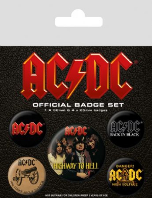 AC/DC - AC/DC Badge Pack Pin (Logo) in the group MERCH / Minsishops-merch / Ac/Dc at Bengans Skivbutik AB (2988081)