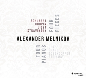 Alexander Melnikov - Four Pieces Four Pianos in the group CD / Klassiskt,Övrigt at Bengans Skivbutik AB (3052047)