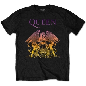 Queen - Gradient Crest Uni T-Shirt in the group MERCHANDISE / T-shirt / Pop-Rock at Bengans Skivbutik AB (3586117r)