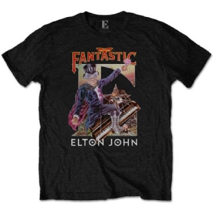 Elton John - T-shirt - Captain Fantastic (Men Black) in the group OTHER / MK Test 6 at Bengans Skivbutik AB (3827297)