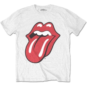 Rolling Stones - Classic Tongue Uni White T-Shirt in the group MERCHANDISE / T-shirt / Pop-Rock at Bengans Skivbutik AB (3834166r)