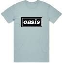 Oasis - Decca Logo Uni Lht Blue T-Shirt in the group MERCHANDISE / T-shirt / Pop-Rock at Bengans Skivbutik AB (3881382r)