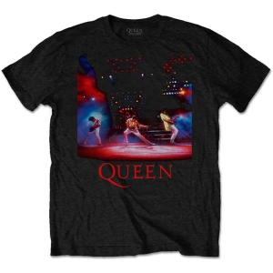 Queen - Live Shot Spotlight Uni Bl T-Shirt in the group MERCHANDISE / T-shirt / Pop-Rock at Bengans Skivbutik AB (3881501r)