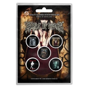 Cradle Of Filth - BUTTON BADGE PACK: ALBUMS (RETAIL PACK) in the group OTHER / MK Test 7 at Bengans Skivbutik AB (3882365)