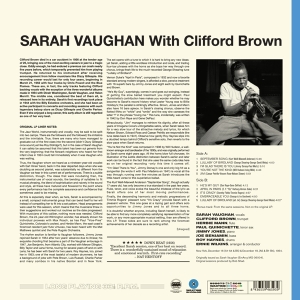 Sarah Vaughan - With Clifford Brown in the group OUR PICKS /  Christmas gift tip Vinyl at Bengans Skivbutik AB (3924374)