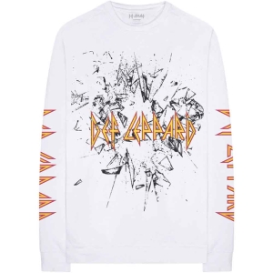 Def Leppard - Shatter Uni Wht Longsleeve in the group MERCHANDISE / T-shirt / Nyheter / Hårdrock at Bengans Skivbutik AB (3943259r)