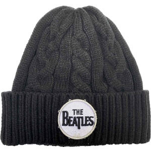 The Beatles - Beanie Hat: Drum Logo (Cable Knit) in the group MERCHANDISE / Merch / Pop-Rock at Bengans Skivbutik AB (4018730)