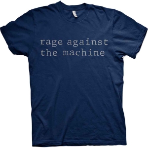 Rage Against The Machine - Original Logo Blue Uni T-Shirt in the group MERCH / T-Shirt / Summer T-shirt 23 at Bengans Skivbutik AB (4045129r)