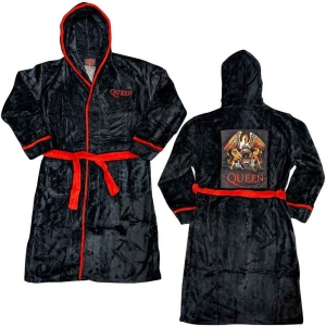 Queen - Classic Crest Uni Bl Bath Robe: S in the group MERCHANDISE / Merch / Pop-Rock at Bengans Skivbutik AB (4074175r)