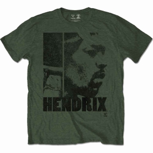 Jimi Hendrix - Let Me Live Green Uni T-Shirt in the group MERCHANDISE / T-shirt / Pop-Rock at Bengans Skivbutik AB (4089078r)