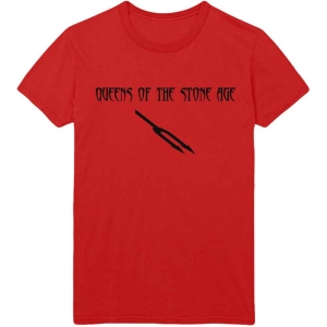 Queens Of The Stone Age - Deaf Songs Uni Red T-Shirt in the group MERCHANDISE / T-shirt / Pop-Rock at Bengans Skivbutik AB (4097080r)