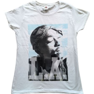 2Pac - Tupac ladies T-Shirt : LA Skyline in the group OTHER / MK Test 5 at Bengans Skivbutik AB (4140399r)