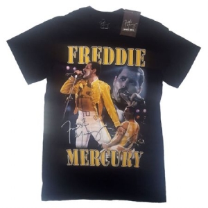 Freddie Mercury - Unisex T-Shirt: Live Homage in the group OTHER / MK Test 5 at Bengans Skivbutik AB (4141102r)