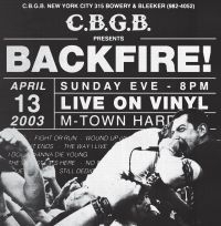 Backfire! - Live At Cbgb in the group CD / Rock at Bengans Skivbutik AB (4208288)