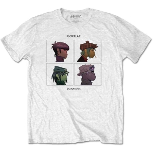 Gorillaz - Demon Days Uni Wht T-Shirt in the group MERCHANDISE / T-shirt / Nyheter / Pop-Rock at Bengans Skivbutik AB (4212485r)