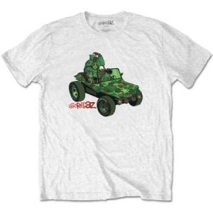 Gorillaz - Gorillaz Unisex T-Shirt: Green Jeep in the group OTHER / MK Test 5 at Bengans Skivbutik AB (4219666r)
