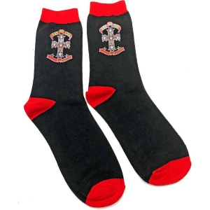 Guns N Roses - Appetite Cross Uni Bl Socks (Eu 40-45) in the group MERCHANDISE / Merch / Hårdrock at Bengans Skivbutik AB (4225953)