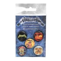 Metallica - Button Badge Set The Singles in the group MERCHANDISE / Merch / Hårdrock at Bengans Skivbutik AB (4231090)