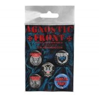 Agnostic Front - Button Badge Set in the group MERCHANDISE / Merch / Pop-Rock at Bengans Skivbutik AB (4231135)