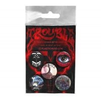 Trouble - Button Badge Set in the group MERCHANDISE / Merch / Hårdrock at Bengans Skivbutik AB (4231142)