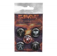 Fear Factory - Button Badge Set Albums 2010-2021 in the group MERCHANDISE / Merch / Hårdrock at Bengans Skivbutik AB (4231153)