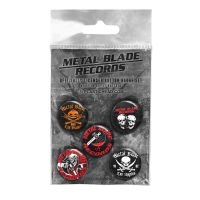 Metal Blade Records - Button Badge Set in the group MERCHANDISE / Merch / Hårdrock at Bengans Skivbutik AB (4231154)