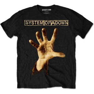 System Of A Down - Hand Uni Bl T-Shirt in the group MERCHANDISE / T-shirt / Hårdrock at Bengans Skivbutik AB (4235507r)