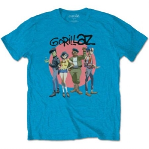 Gorillaz - Gorillaz Unisex T-Shirt: Group Circle Rise in the group OTHER / MK Test 5 at Bengans Skivbutik AB (4235545r)