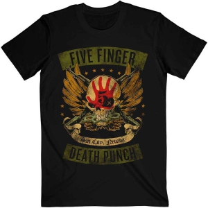 Five Finger Death Punsch - Locked & Loaded Uni Bl T-Shirt in the group MERCHANDISE / T-shirt / Hårdrock at Bengans Skivbutik AB (4281618r)