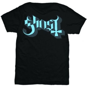 Ghost - Ghost Unisex T-Shirt: Blue/Grey Keyline Logo in the group OTHER / MK Test 5 at Bengans Skivbutik AB (4281634r)