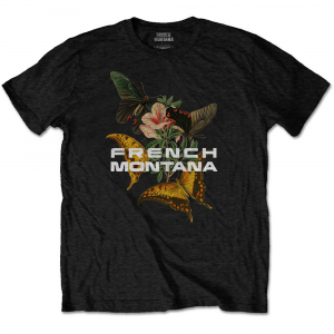 French Montana - Unisex T-Shirt: Butterfly in the group OTHER / MK Test 5 at Bengans Skivbutik AB (4285352r)