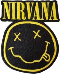 Nirvana - Smiley Face Cut Out Patch (9,1 X 7, in the group MERCHANDISE / Merch / Hårdrock,Pop-Rock at Bengans Skivbutik AB (4294313)