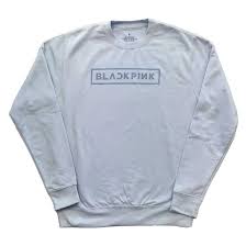 BlackPink - BlackPink Unisex Sweatshirt: Logo (light in the group MERCHANDISE / Hoodies / K-Pop at Bengans Skivbutik AB (4306794r)