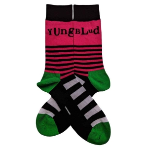 Yungblud - Logo & Stripes Uni Bl Socks (Eu 40-45) in the group MERCHANDISE / Merch / Pop-Rock at Bengans Skivbutik AB (4395729)