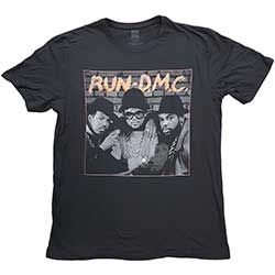 Run DMC - Unisex T-Shirt: B&W Photo (Small) in the group OTHER / MK Test 6 at Bengans Skivbutik AB (4401015)