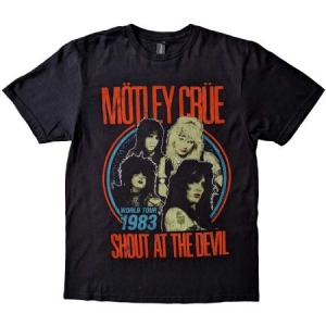 Motley Crue - Unisex T-Shirt: Vintage World Tour Devil (Medium) in the group OTHER / MK Test 6 at Bengans Skivbutik AB (4401067)