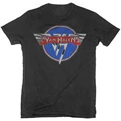 Van Halen - Unisex T-Shirt: Chrome Logo (Small) in the group OTHER / MK Test 6 at Bengans Skivbutik AB (4401083)