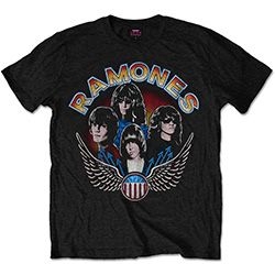 Ramones - Unisex T-Shirt: Vintage Wings Photo (X-Large) in the group OTHER / MK Test 6 at Bengans Skivbutik AB (4401147)