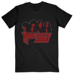 Thin Lizzy - Unisex T-Shirt: Band Photo Logo (XX-Large) in the group OTHER / MK Test 6 at Bengans Skivbutik AB (4401216)